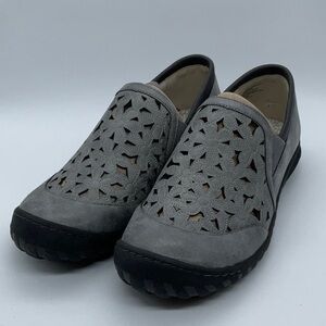 JBU by Jambu Wildflower Moccasin gunmetal grey